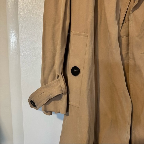 Zara Open Front Lightweight Trench Coat - Picture 3 of 7